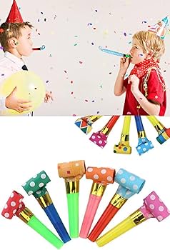 Amazon.co.jp: YFFSFDC 吹き戻し笛 20個セット ロング約8cm 応援